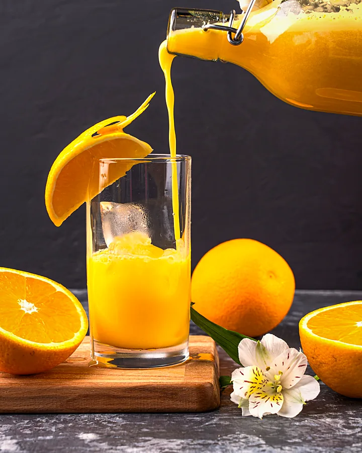 Jus d&rsquo;orange pressé minute